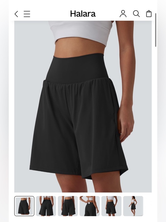 HALARA Pants - Halara Softly Zero Airy Super High-Waist Black Yoga Shorts 9" Inseam Size M